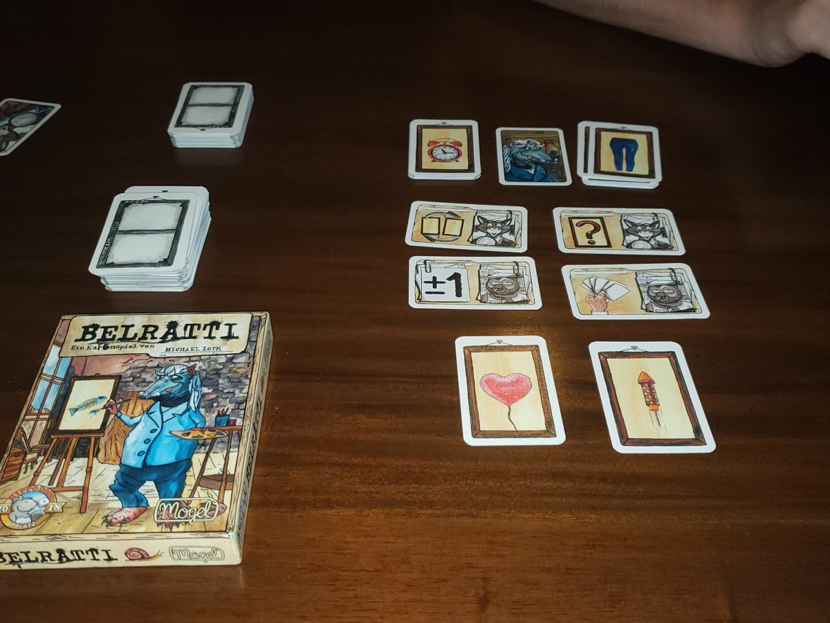 Playing #Belratti and thinking back to a wonderful night at the #BGGCon <a href="/FiveByGames/">The Five By</a> meetup.