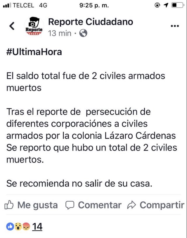 Policia_PNegras's tweet photo. 🚨ATENCIÓN. Se recomienda atender cuentas oficiales para dar seguimiento a reportes de riesgo. FALSO LOS HECHOS REPORTADOS EN ESTAS CUENTAS 👇🏻. Las autoridades continúan trabajando en coordinación ante recientes hechos. 🚨 https://t.co/n6iBbsOwBj