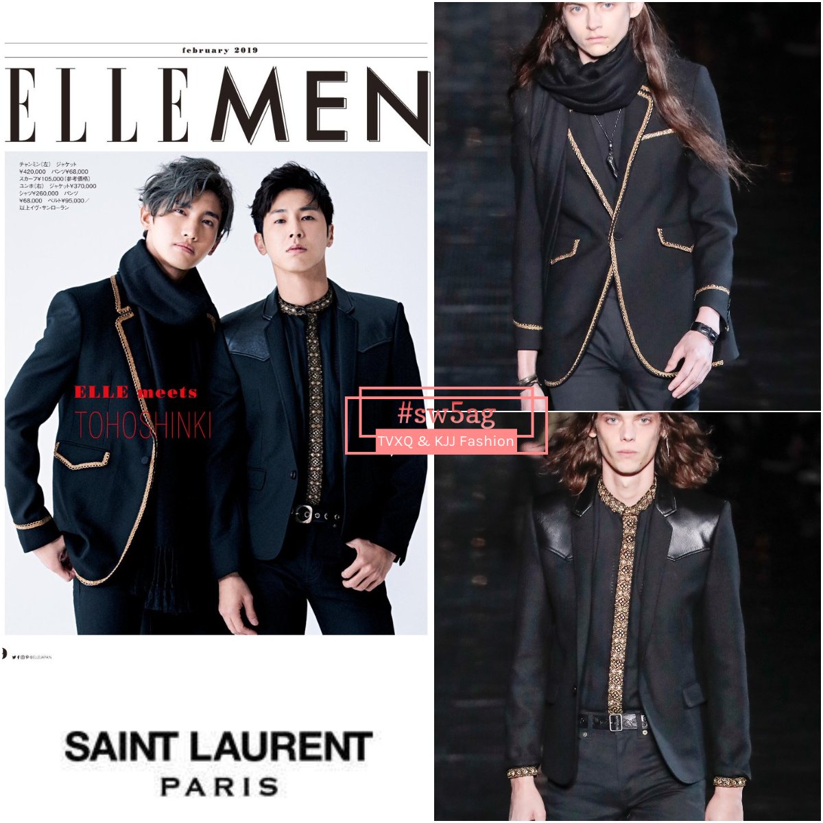 Sw5ag Tvxq 동방신기 東方神起 Elle Girl Vol 51 Line Mook Saint Laurent Spring 19 Menswear New York Looks T Co Puqbvqkwxh Sw5ag Tvxq15thanniversary Thetruthoflove T Co C075r2jzpk