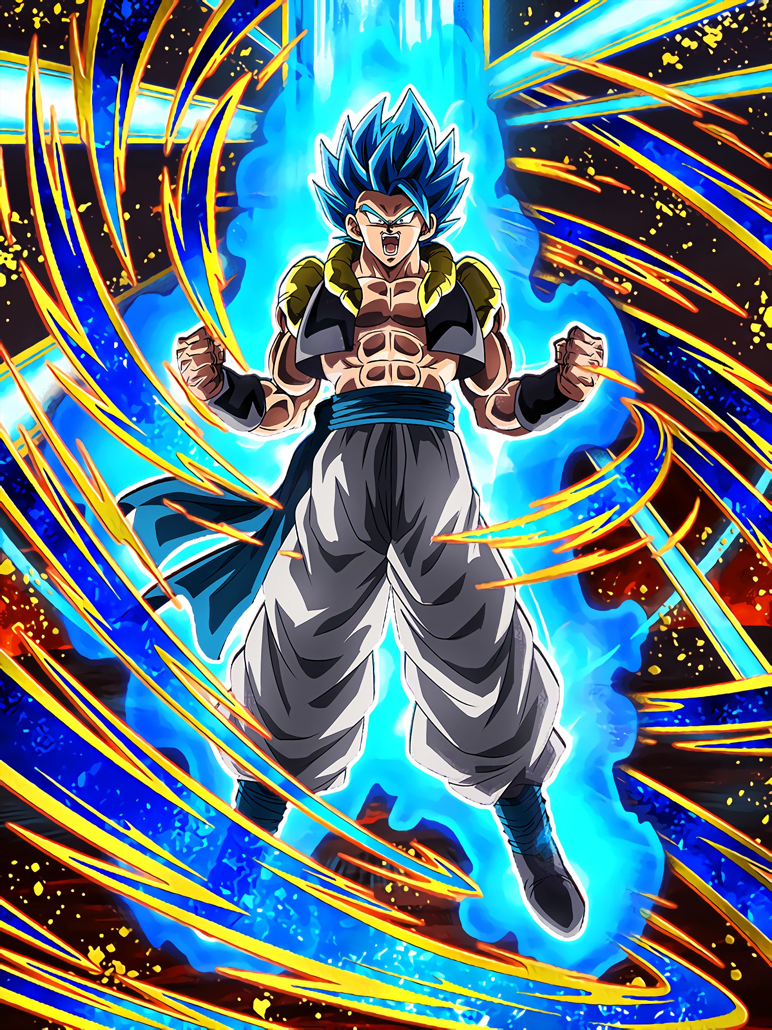 Hydros on Twitter: "SUPER SAIYAN BLUE GOGETA! TUR TRANSFORMATION! #