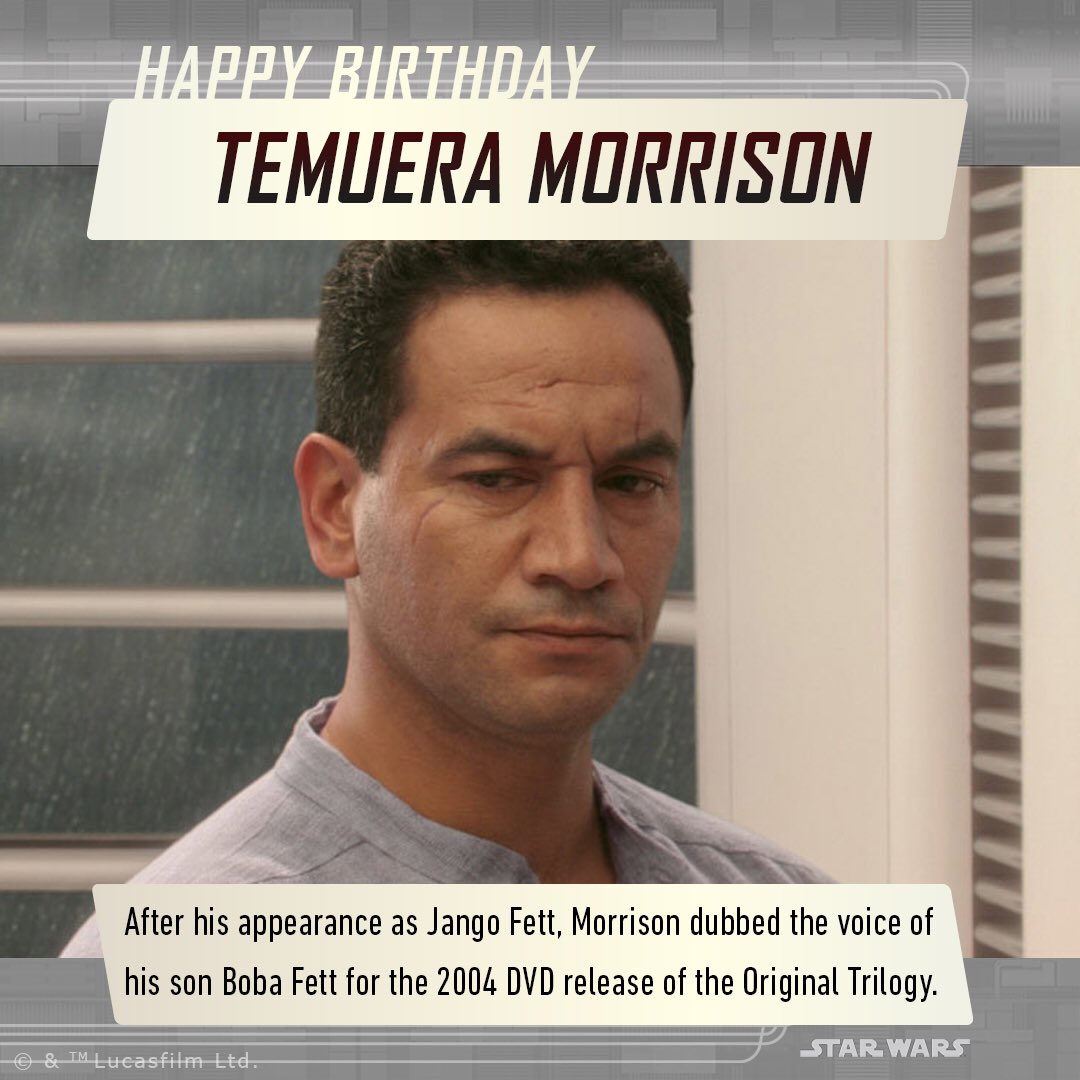 Happy Birthday Temuera Morrison!  