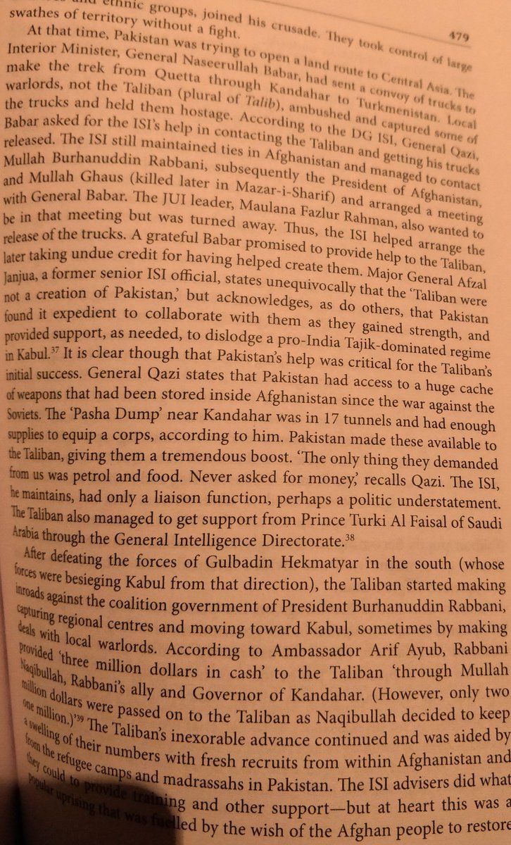 26/N•When BB was the PM, she & her interior minister General Babar used to take proudly claim that they created Taliban.• Whilst BB was in self-imposed exile, he gloated being the 'Mother' of the Taliban whose children had gone astray.