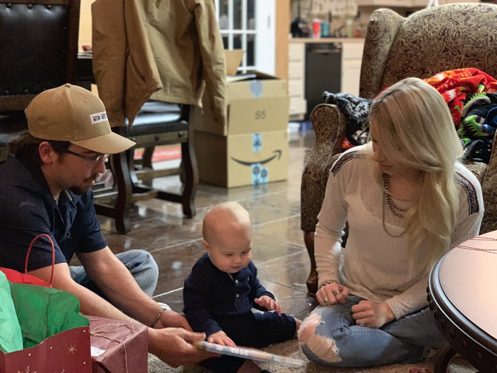 Merry Christmas from my family to yours! Cash had a great first Christmas and had fun opening his presents!