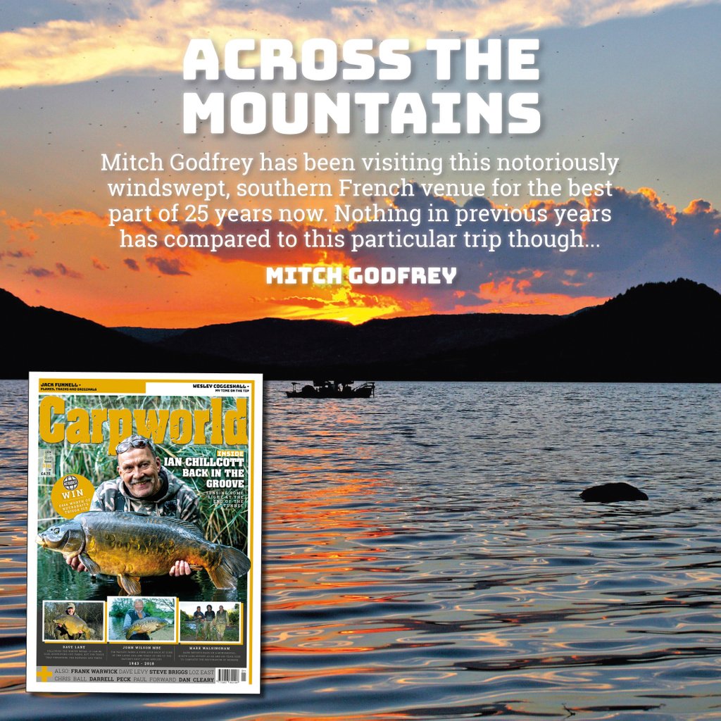 CarpTalkHQ's tweet photo. Mitch Godfrey has been visiting Salagou since the early 90's but this trip was different to all the rest.
Pick up a copy of the January issue of Carpworld, out now.
https://t.co/hwjTsOmtrg
#carpworld #carpfishing #carpangling #carplife #carpcaptures https://t.co/FlDuCv5gi3