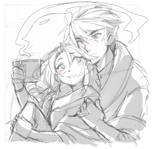 I wanted to do something for today, even if it was only a sketch. I hope  you all had a warm and wonderful holiday! Merry Christmas! :D 