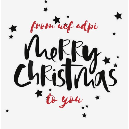 Wishing everyone a Merry Christmas from UCF ADPI to you!❄️