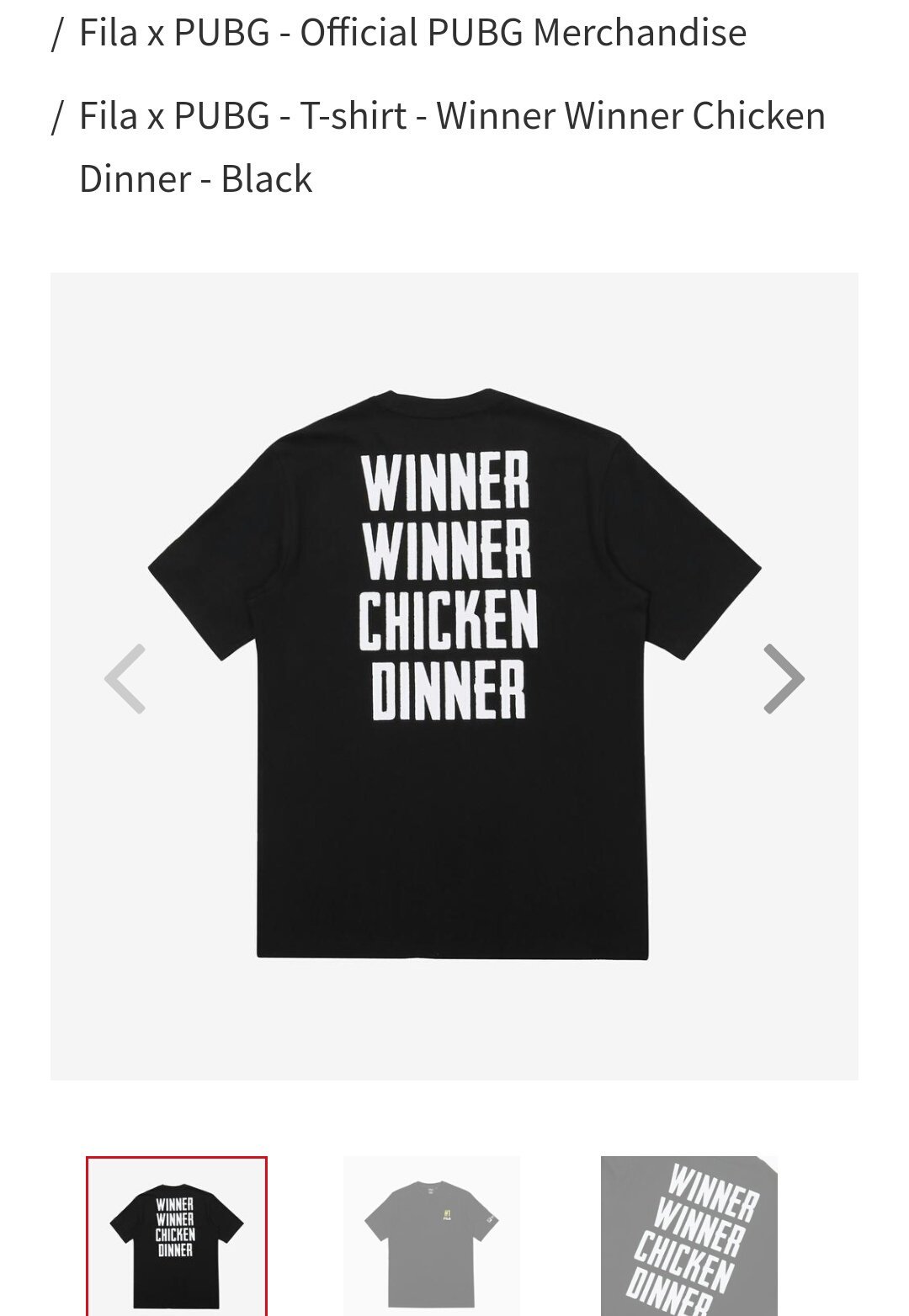 fila pubg t shirt