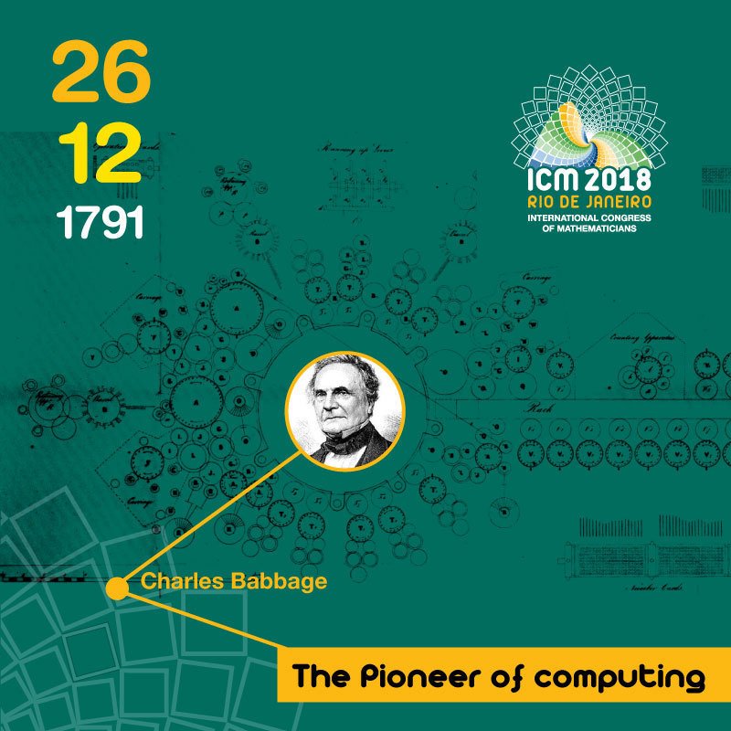 Time Tunnel…

Charles Babbage was born on December 26, 1791, in London, England. He is recognized as the pioneer of computing for having designed the first computer of general use, known as analytical machine, using only mechanical parts.