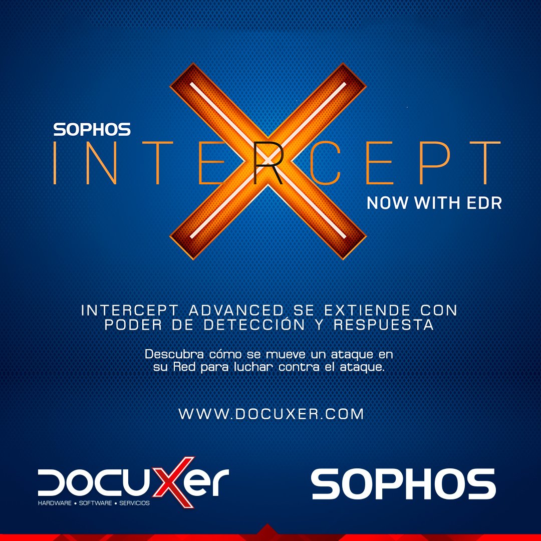 Docuxer's tweet image. Intercept Advanced se extiende con el poder de detención y respuesta. Descubra como se mueve un ataque en su red para luchar contra él. Contáctanos (7) 5755247 #cucuta #bucaramanga #soluciones #tecnología #seguridad#informática