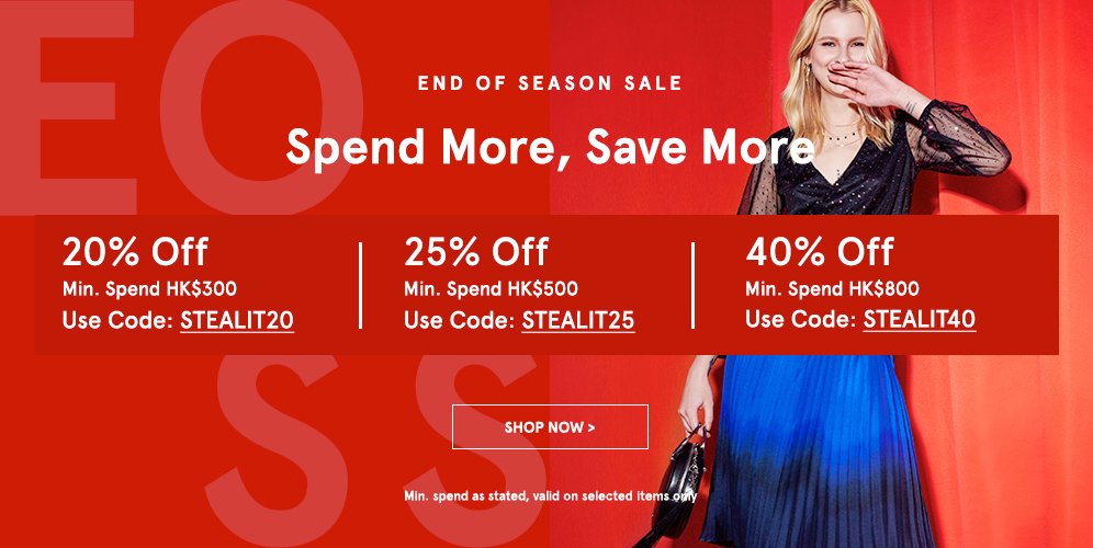 hkvouchercodes's tweet image. End Of Season Sale! Buy Top &amp;amp; Trending Women&apos;s Items &amp;amp; Get EXTRA 40% OFF
#zalorapromocode #zaloradiscountcode #zaloravouchercode #zaloracouponcode #hongkong #zalorasale #zaloracode #zalorahk bit.ly/2u6wn8F