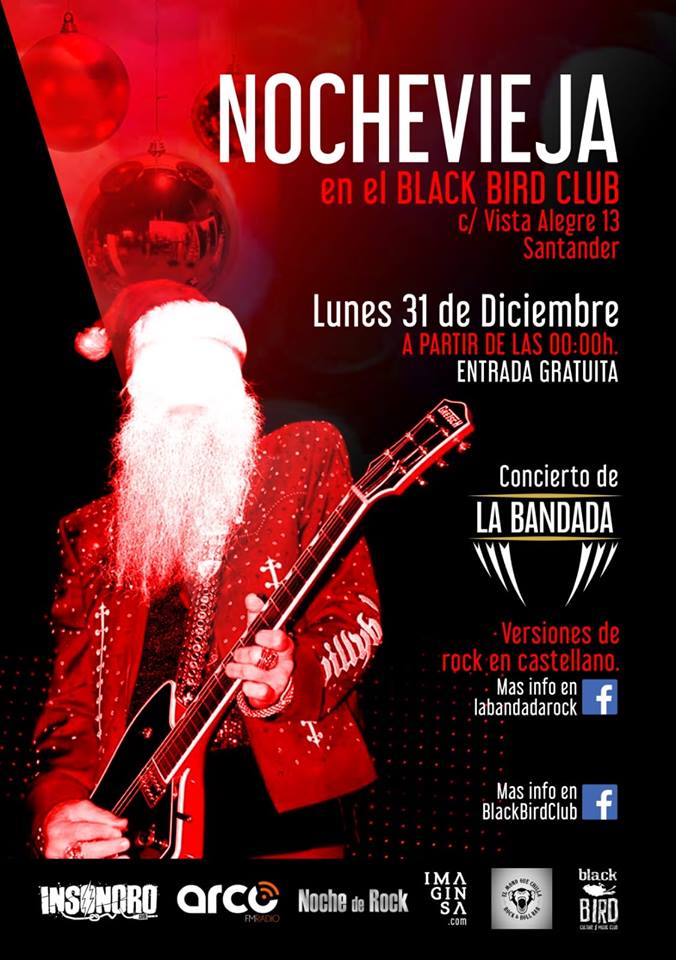 ¿Nochevieja en la <a href="/BlackBirdMusicC/">blackbird</a>? Se viene la fiesta más rockera de #Santander. #Nochevieja #Rock #Navidad #Cantabria