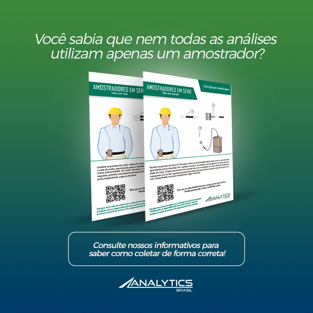 AnalyticsBR's tweet image. Sempre enviamos nossos informativos impressos, junto aos amostradores, mas você também pode encontrá-los para consulta e download em nosso site: analyticsbrasil.com.br/instrucoes-par…