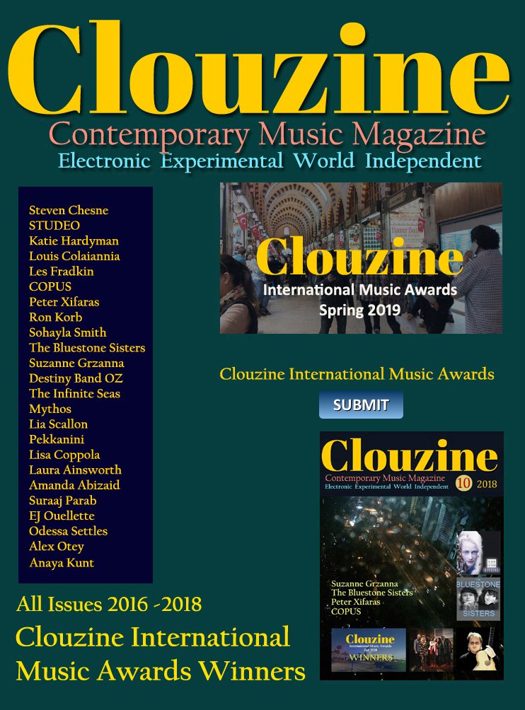 clouzine's tweet photo. @clouzine #ISSUE11
https://t.co/kiXlmLP4Zb  You will find links to all #BackIssues 1-10
List of CLOUZINE International Music Awards 
#Winners and a #SubmitButton for #AwardsSpring2019
@MuratSes @katiehardyman @SkarredKage @ArtistsBuzz @ccMixterMusic @EthnoCloud @DemirDD1 #Jimin https://t.co/jbeNo9t4PJ