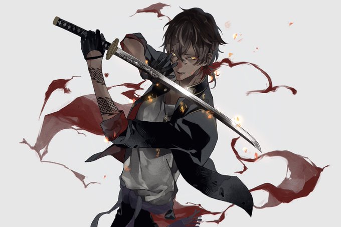 Anime guy with katana