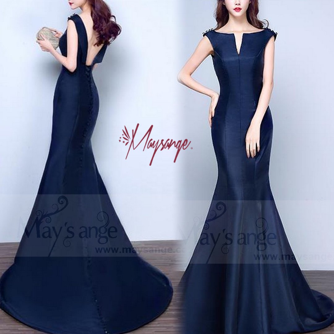 Exotic Stylish Navy Blue Color Rayon With Trendy Sequence Work Gown