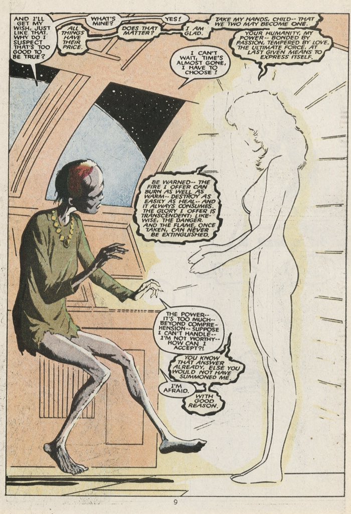 phoenixsource's tweet image. "To save the X-Men, I'd dance with the devil himself!"
"All things are possible, child. And you may yet dance with the devil without, and the far more terrible one within!"
—Jean Grey and the Phoenix Force in Classic X-Men #8