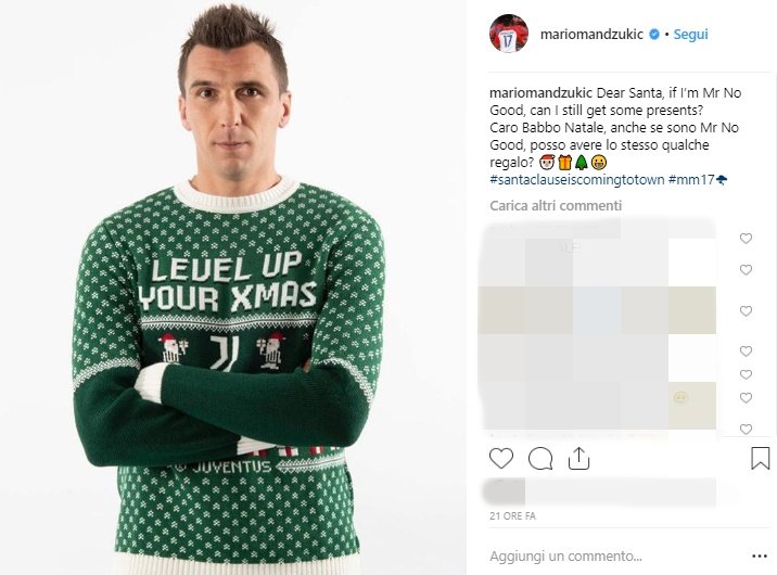 Che ne dite, se li merita i regali di #BabboNatale il nostro caro #MisterNoGood? 😊🎅1️⃣7️⃣🦓⚪️⚫️➡️ https://bit.ly/2GEZFkX
#MarioMandzukic #MM17 #LOnnipotente #Marione #Juventus #Croazia #Hrvatska #Natale