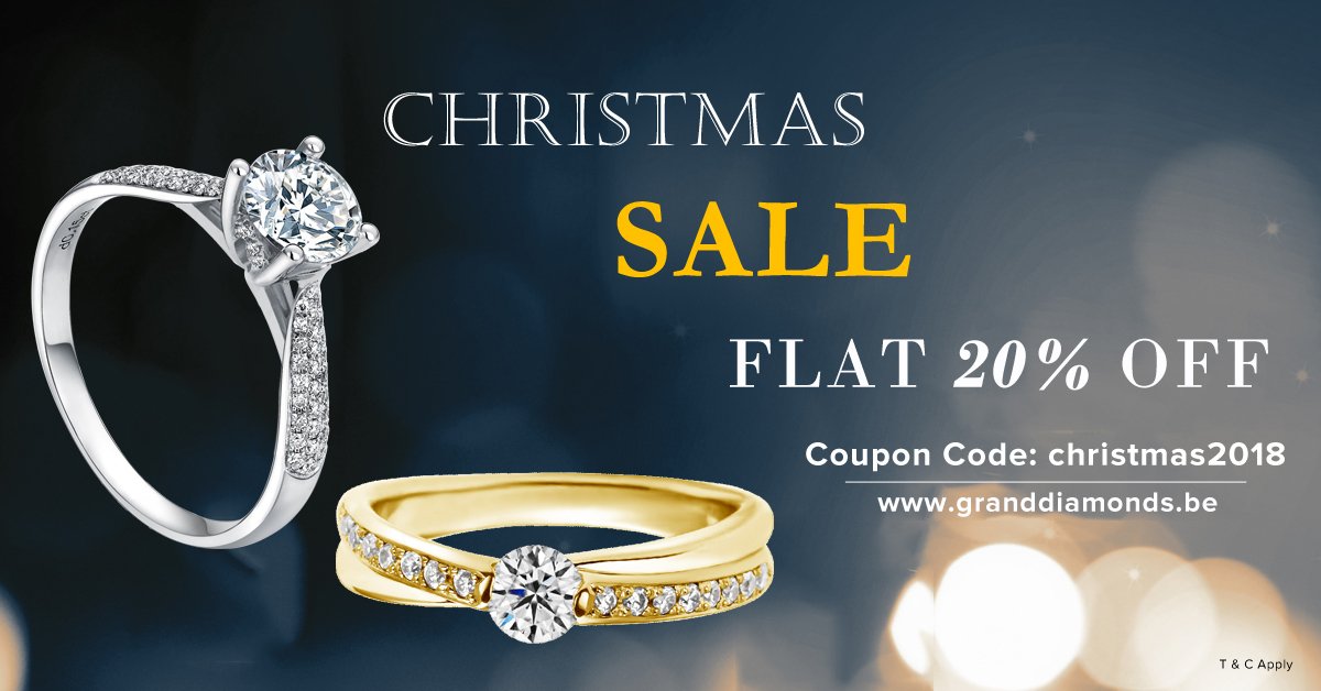 DiamondsGrand's tweet photo. Let it sparkle!
Hurry!!! Shop now &amp; get flat 20% off on all products right here: https://t.co/II4dtKP9GK
#sale #christmas #offer #jewelry #diamond #fashion #granddiamonds https://t.co/jyY2KxfQRk