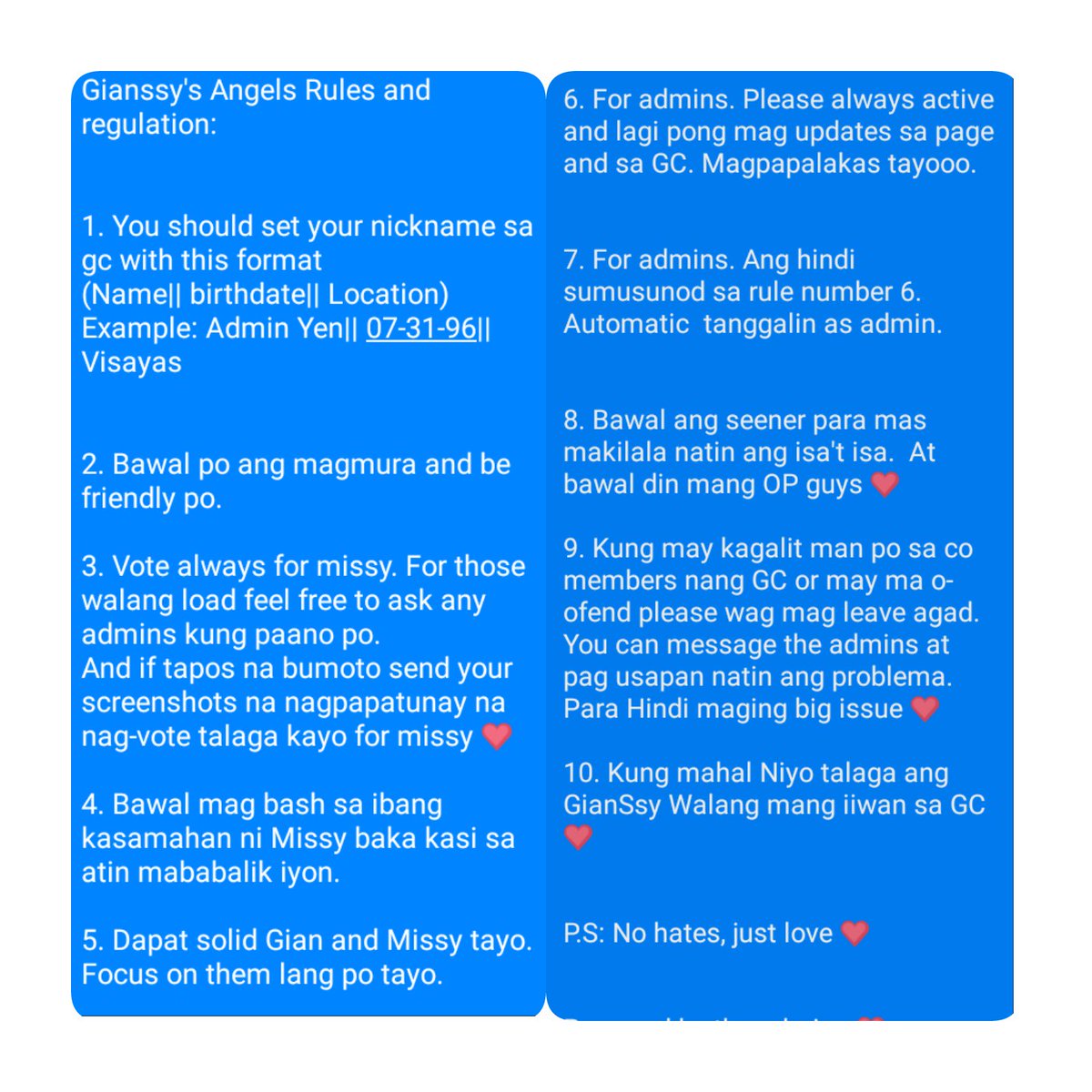 Rules And Regulations In Tagalog