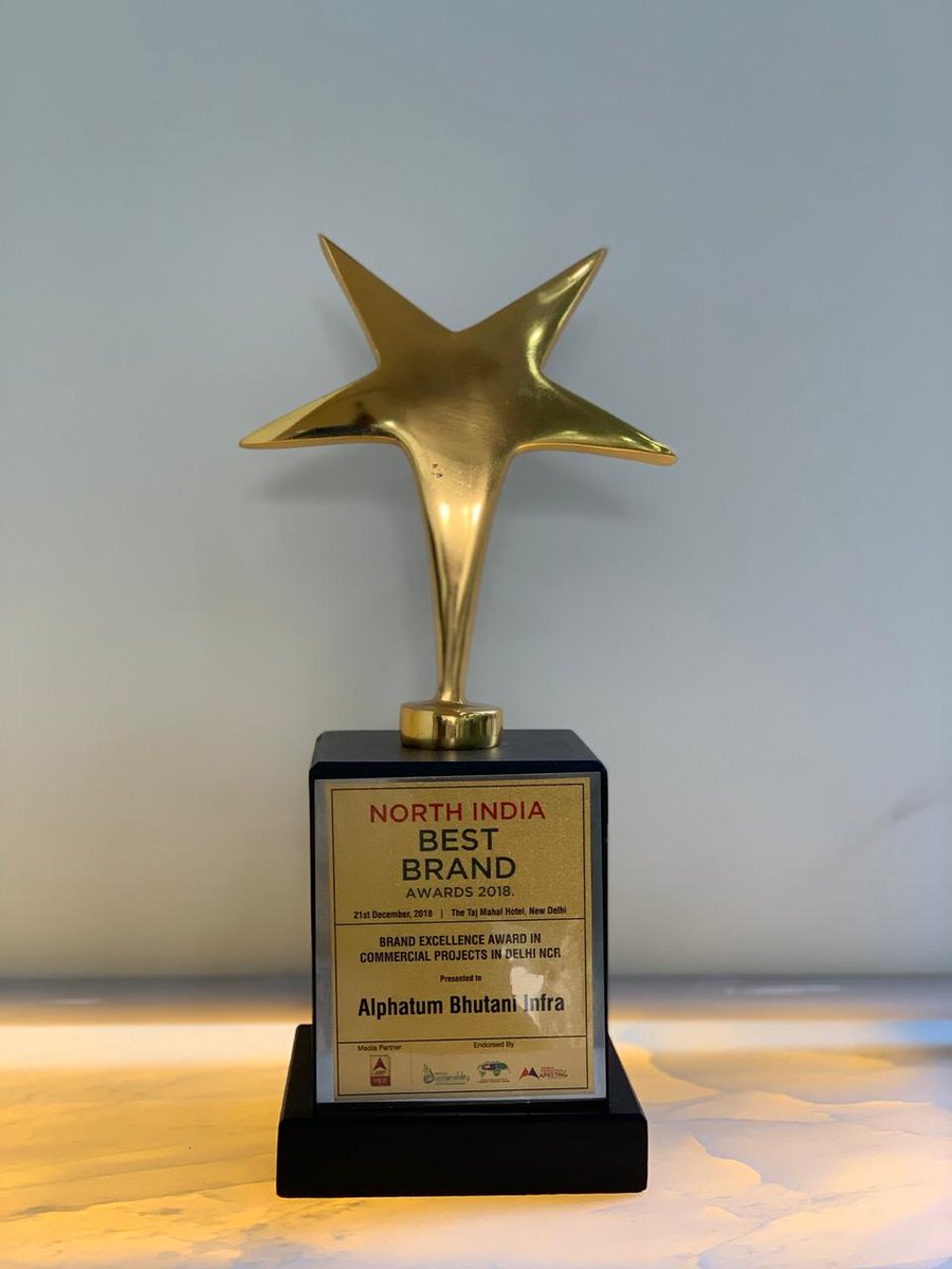 BhutaniGroup's tweet photo. #Alphathum by Bhutani Infra has been awarded “Best commercial project of North India” By ET now best brand Awards 2018! We at Bhutani Infra are thankful to each one of you for making Alphathum a Grand #Success.
#Alphathumbybhutani #bestcommercialproject #sec90noida https://t.co/BNUyvpEgMv