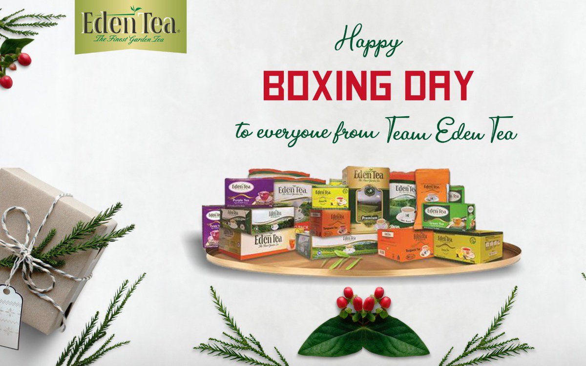 EdenTeaKE's tweet photo. Happy boxing day! 
Time to open the presents!
.
.
#BoxingDay #KrisiNaEdenTea #EdenTea #TheFinestGardenTea #EdenteaAt10

#tealover #tealife #lovetea  #tea #flavoredtea #KenyanTea #KariranaMagic #teaaddict #teacup #TeaParty #teahouse #tealove #teaset  #tealeaves  #teamoment https://t.co/eeOScjgIPM