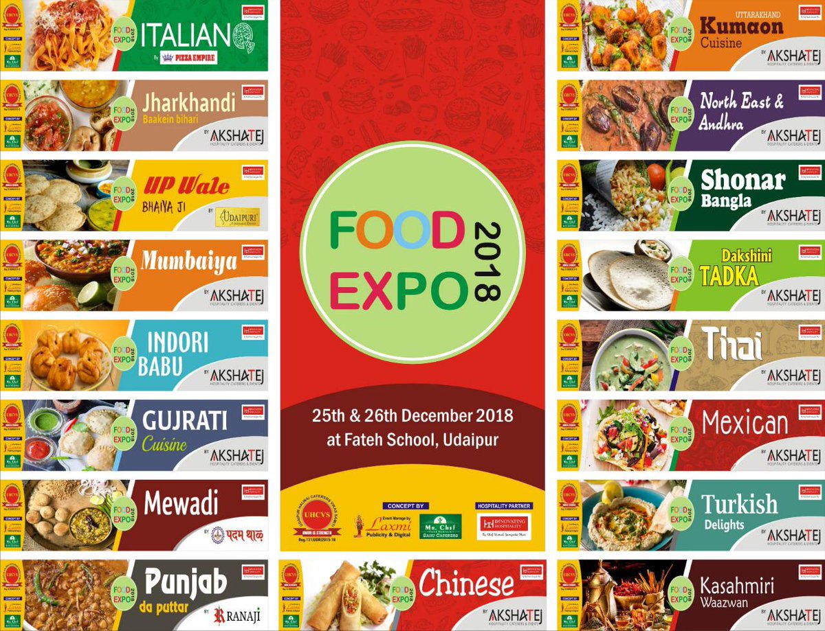 GGHolidayHomes's tweet photo. the 2 day Food Expo 2018 in a grand ceremony held at Fateh School Ground. Chef Vimal Dhar of Akshatej, a catering brand of Innovating Hospitality informed that more than 40 food varieties are being prepared for this two-day event. All delicacies are pure veg and cooked by expert. https://t.co/mfCaUjVz8q
