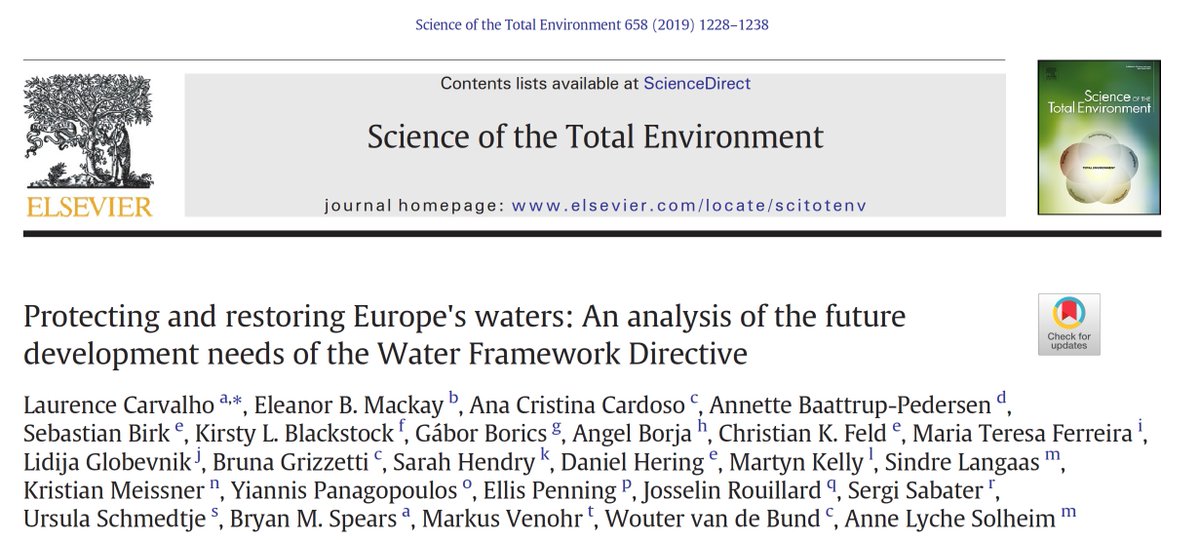 AngelBorjaYerro's tweet image. 2019 has not started yet and this is my 4th paper published that year. Learn for free about future development needs for #WaterFrameworkDirective, recommendations from #MARSproject doi.org/10.1016/j.scit…
