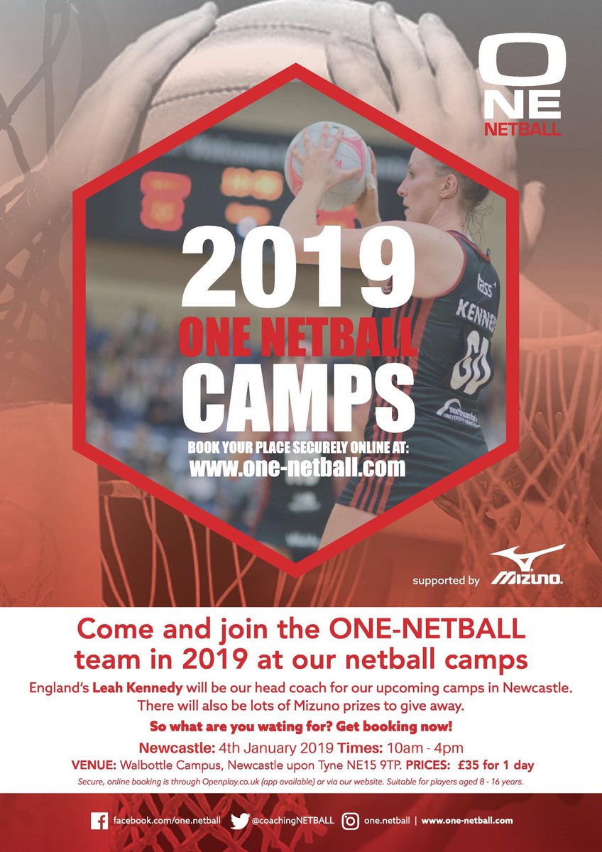 We have our <a href="/CoachingNETBALL/">ONE Netball</a> January camp next week with places still to book on! Is your daughter missing netball already send her along #netball #christmascamp #newyear #dontmissthis