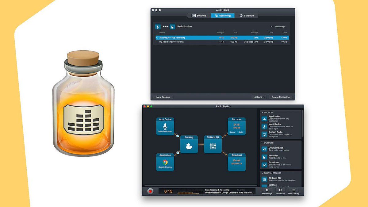 radiodotco's tweet photo. #Nicecast may be gone, but its creators ( @RogueAmoeba ) have made something much better with Audio Hijack! π https://t.co/8xc8GKFAYT
#radio #onlineradio #internetradio #broadcasting #radiosolutions #radiotips #audiohijack #radiodotco #rogueamoeba https://t.co/CKlmFbALcV