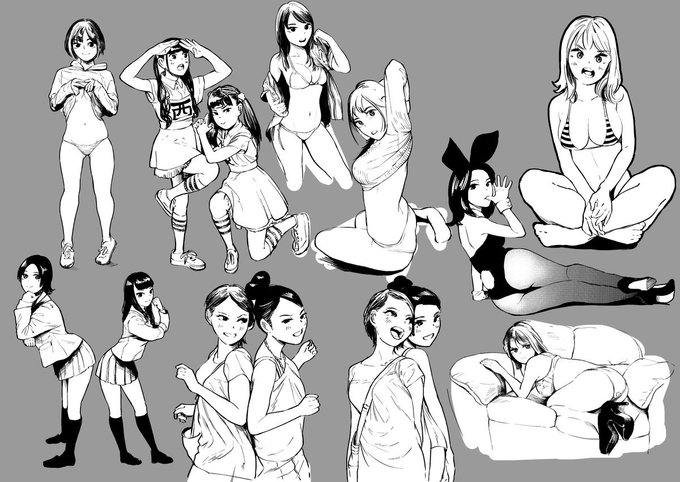 最近書いた集合絵まとめ 