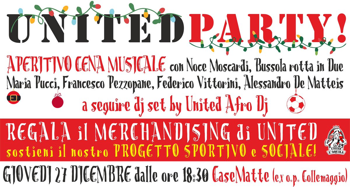 3e32's tweet image. Domani si balla per la festa di fine anno di United #LAquila! Vi aspettiamo tutti e tutte a #CaseMatte per brindare insieme. W lo sport popolare, W l'antirazzismo, W i mammut! #StayFree #StayUnited Info qui: facebook.com/events/2048945…
#antifa #antirazzismo #abruzzo #smashracism