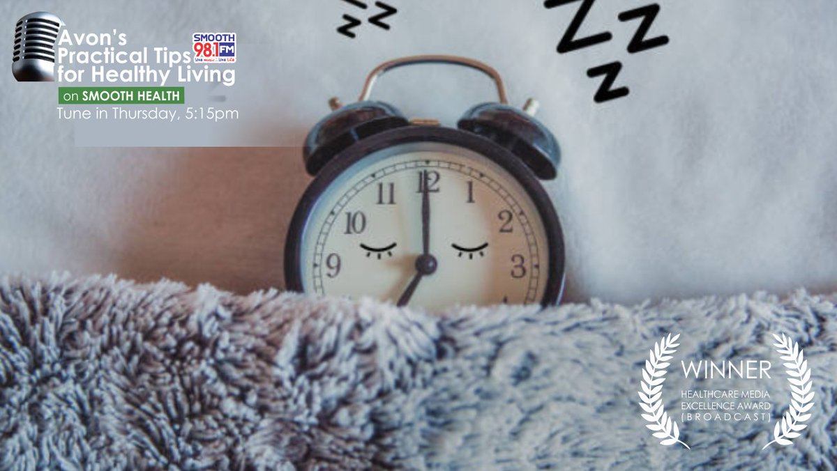 AVONHMO's tweet photo. How important do you think sleep is?
New #RadioShow Topic loading up on @Smooth981FM

#avonspracticaltips #SmoothHealth https://t.co/3s4Z1bYHRj