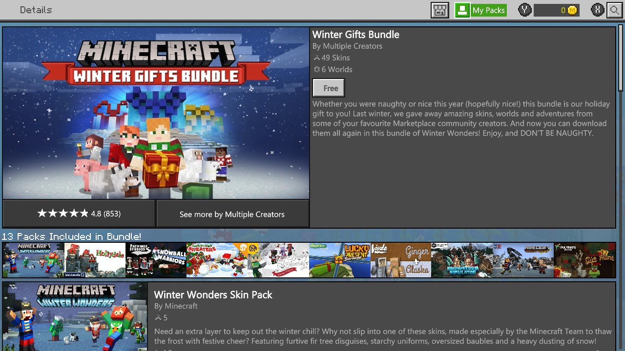 Nintendo Insider on X Free Minecraft Winter Gifts Bundle Hits Minecraft Marketplace NintendoSwitch https t tFOHtR7lr1 https t lQ7tPG7N1D X