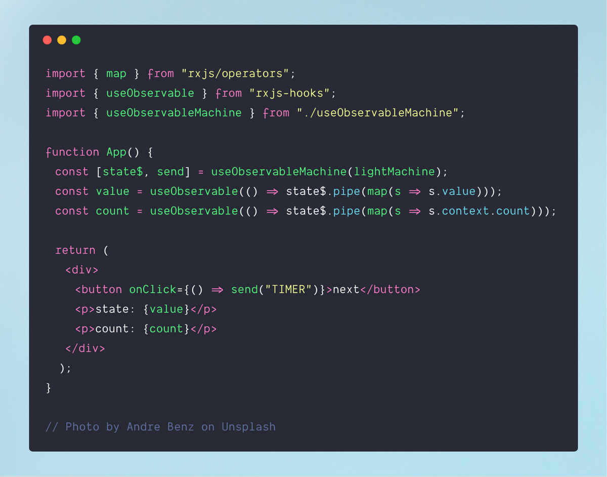 pedronauck's tweet image. Sorry, but I&apos;ll tweet this again. #Statecharts with #ReactiveProgramming are so amazing 😍 This time with some piece of code:
codesandbox.io/s/1ymp2xrqjj