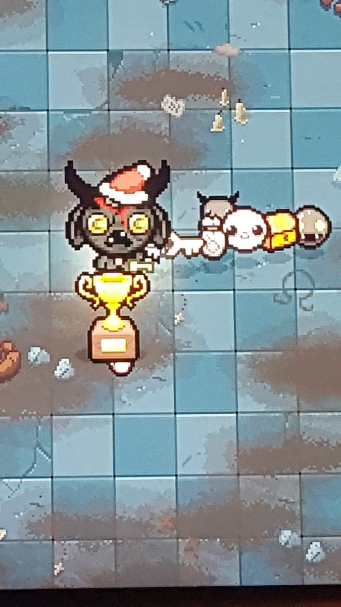 BeckyDraw5's tweet image. Playing the Christmas challenge Binding of Isaac and finishing it on Xmas day was extremely satisfying.
