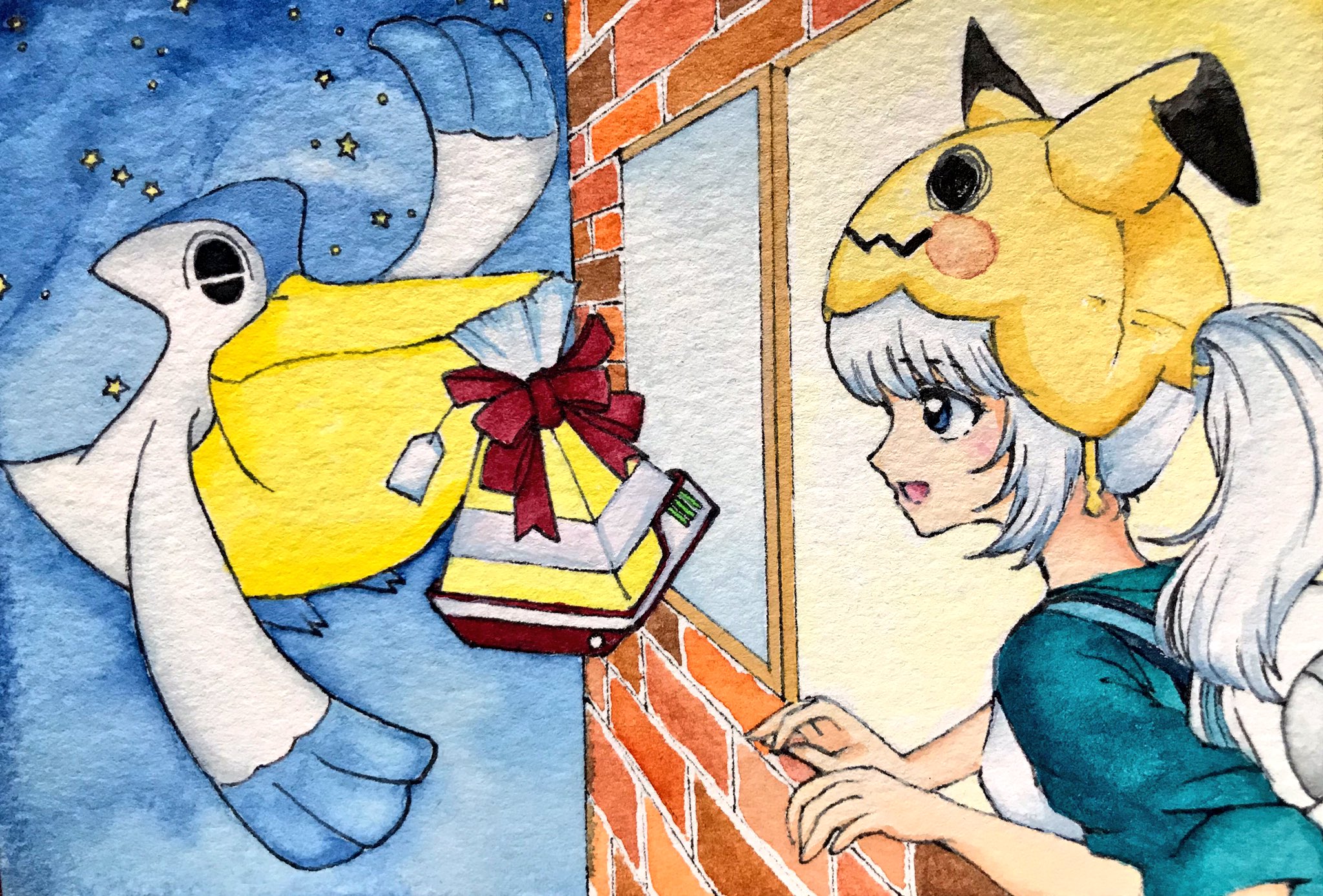 月風cocoro かざはな いつもありがとう ずっと描きたかったイラストです ポケモンgoイラスト 透明水彩 ペリッパー T Co Otzplaer Twitter