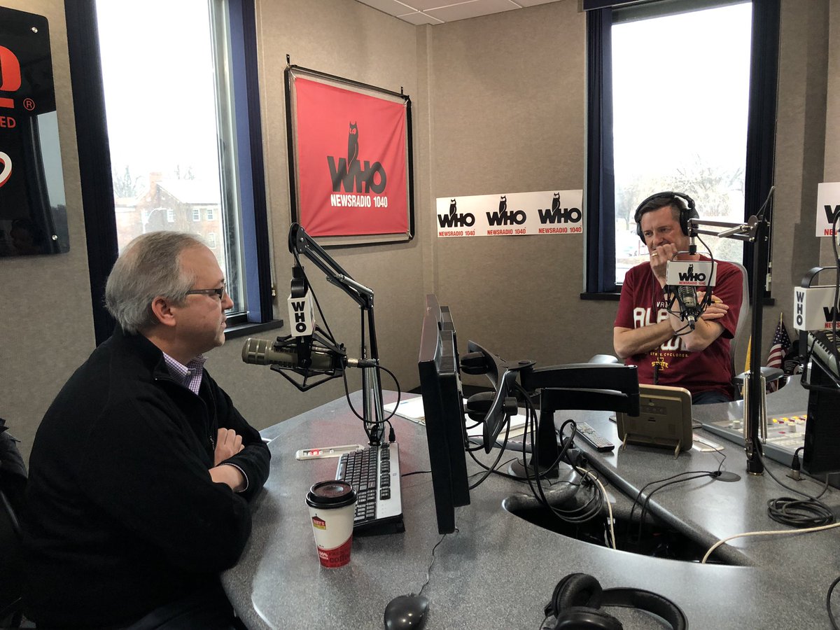 Enjoyed sitting down with <a href="/JeffAngeloRadio/">Jeff Angelo</a> this morning to talk about what Iowans should be watching for in DC over the next couple years. I’ve enjoyed our chats over the past few years!
