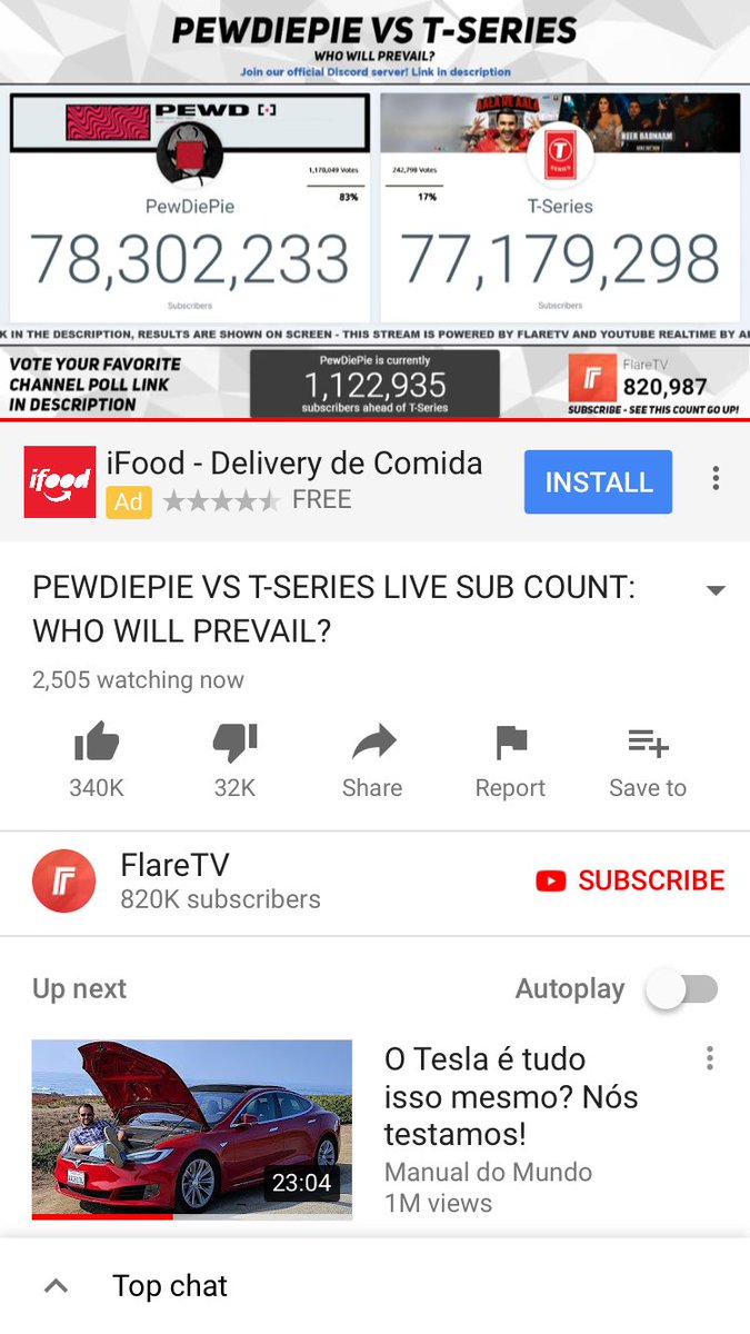 MeMyself077's tweet image. Calling all the #BroArmy !!!!! 

Fellow Bros, the subscribers difference between our boy @pewdiepie and the evil T-series is critically decreasing, as you can see in those images. We need to strike back!

Where are you @MrBeastYT ????