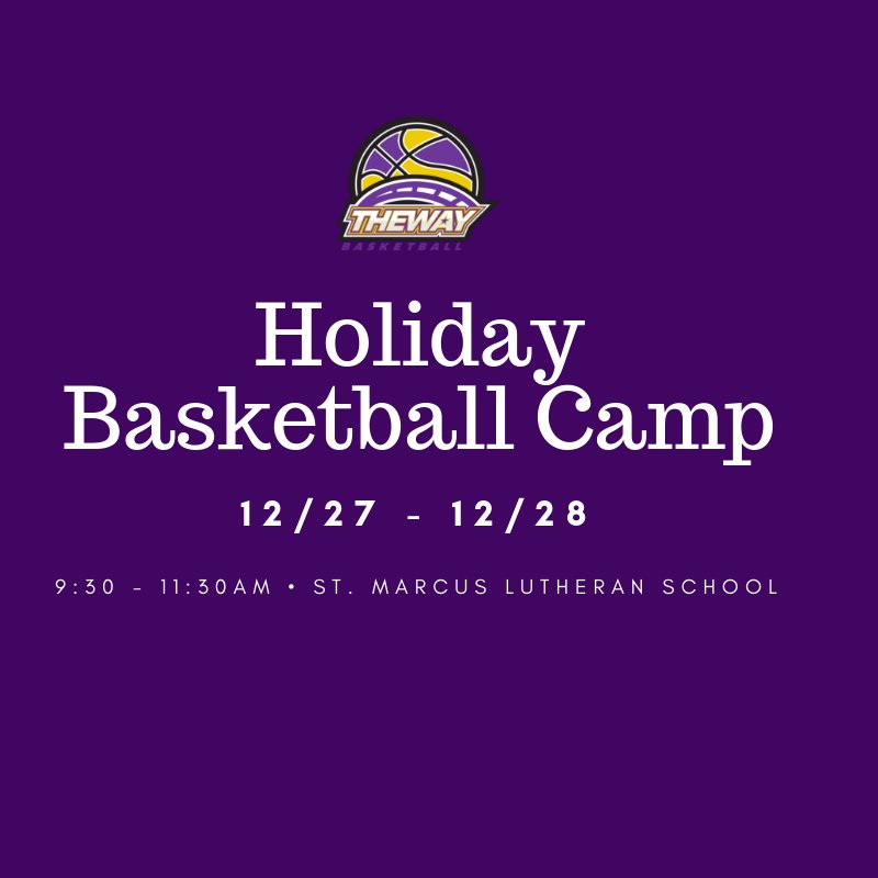 WayBasketball's tweet photo. Tomorrow! Calling all hoopers in grades 5 - 8! 
_
There's still time to register. Here's how:
_
Online: https://t.co/dmOHw68yXn
Email: thewaybasketball2018@gmail.com
In-Person: St. Marcus Lutheran School (12/27 First day of camp)
_
#basketball #wisconsin #sports #holidaycamp https://t.co/S9vlp52ueY