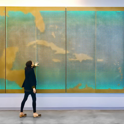 BrowardArts's tweet photo. Here's a great new set of pictures of Port Everglades' latest public art installation. Creative chief Vanessa Till Hooper and #StudioHHH unveiled Visual Voyage, an interactive light wall at @PortEverglades Terminal 25. https://t.co/dQLjKpcrFX