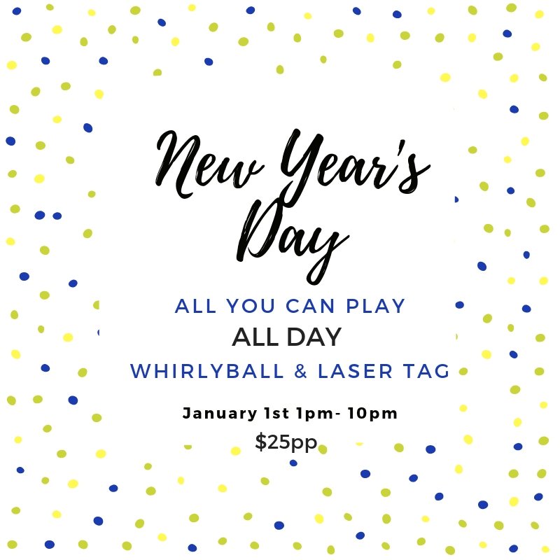 WhirlyDome's tweet photo. New Years  is right around the corner, enjoy unlimited WhirlyBall and Laser Tag all day: New Years Day 2019 

 #whirlyball #lasertag #orlando #florida #orlandoiswonderful #orlandoflorida #orlandodoesntsuck #aroundorlando #centralflorida #orlandofl #orlandoweekend https://t.co/IoRzKkV1jv