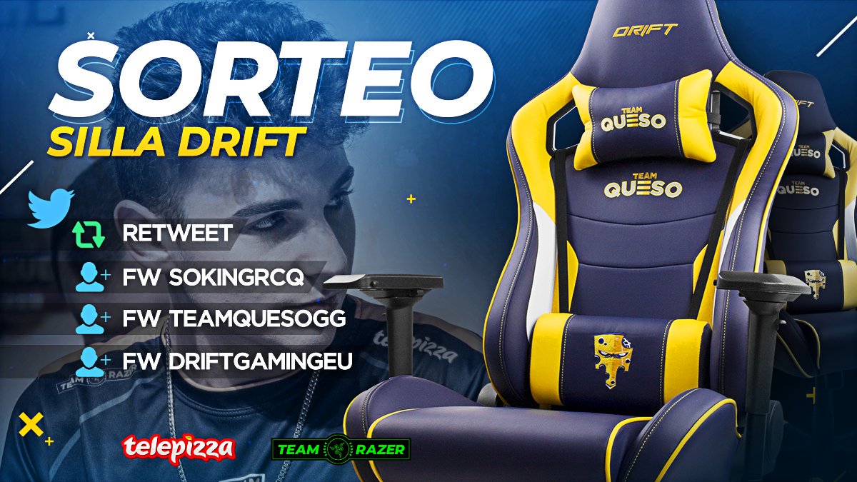 SokingRcQ's tweet image. Chavales, muchos lo estabais pidiendo y aquí está. SORTEAZO DE UNA SILLA GAMING DE TEAMQUESO.
Requisitos en la imagen!!! Muchísima suerte a todos y que gane el más suertudo/a🤘🤘🔥😎
