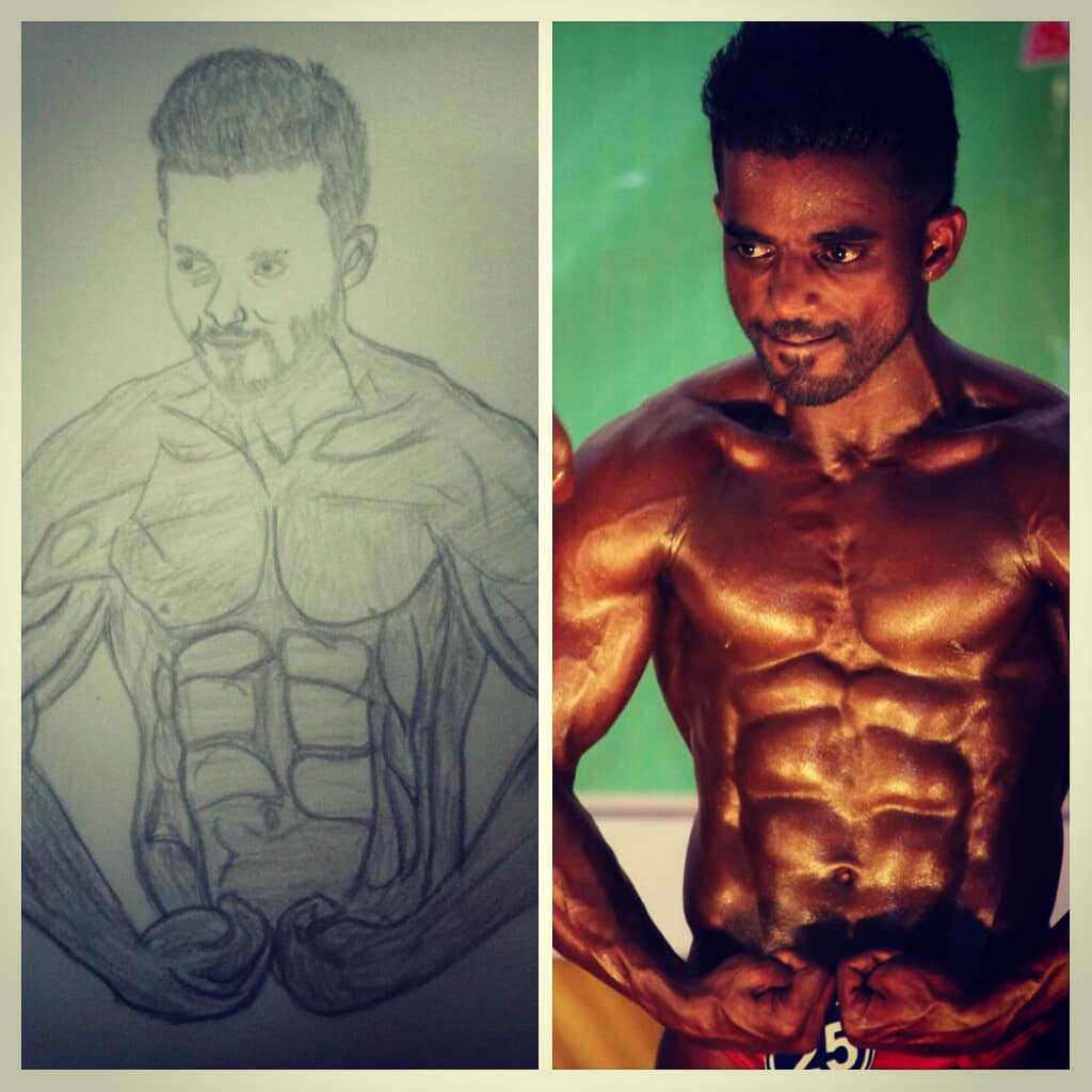 srimeeina15's tweet photo. Mr.Madurai Runner..fitness addiction..sketched by me..proud of myself.. (Kots) https://t.co/DZJtB7nSMh