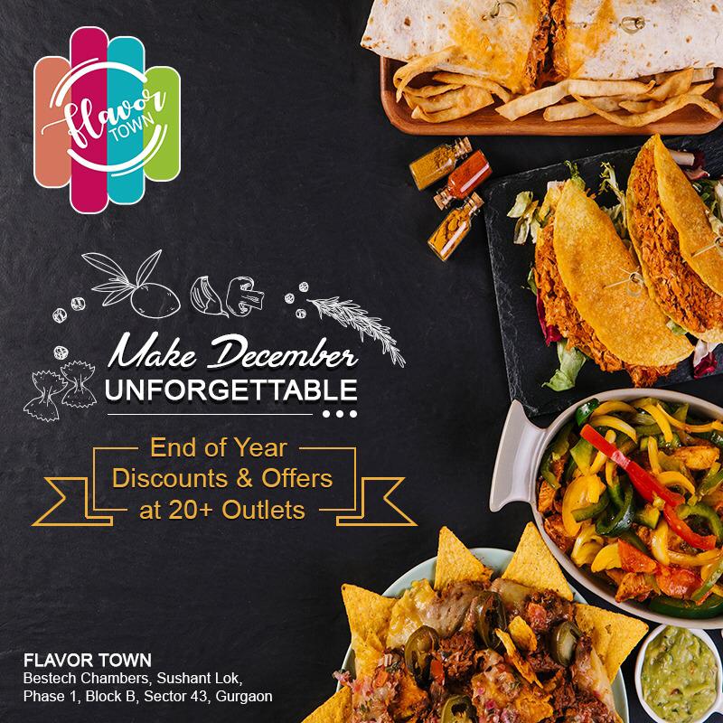 FlavorTownGgn's tweet photo. A December to Remember. Come & Join us @flavortowngurgaon and reap from the amazing discounts & offers available here.
.
.
.
#sploffer #discounts #giveaways #goodfoods #goodlooks #goodvibes #flavortown #flavortowngurgaon #gurgaon https://t.co/P0PuWDYXfb