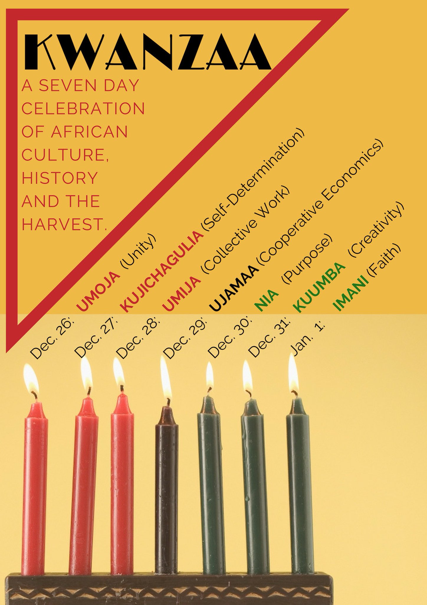 Wanda Thomas Bernard On Twitter Happy Kwanzaa The Kinara Holds 7 Candles Representing The Principles Of Kwanzaa Take A Moment Each Day To Learn And Reflect On The Principles Kwanzaa Celebration Senateca