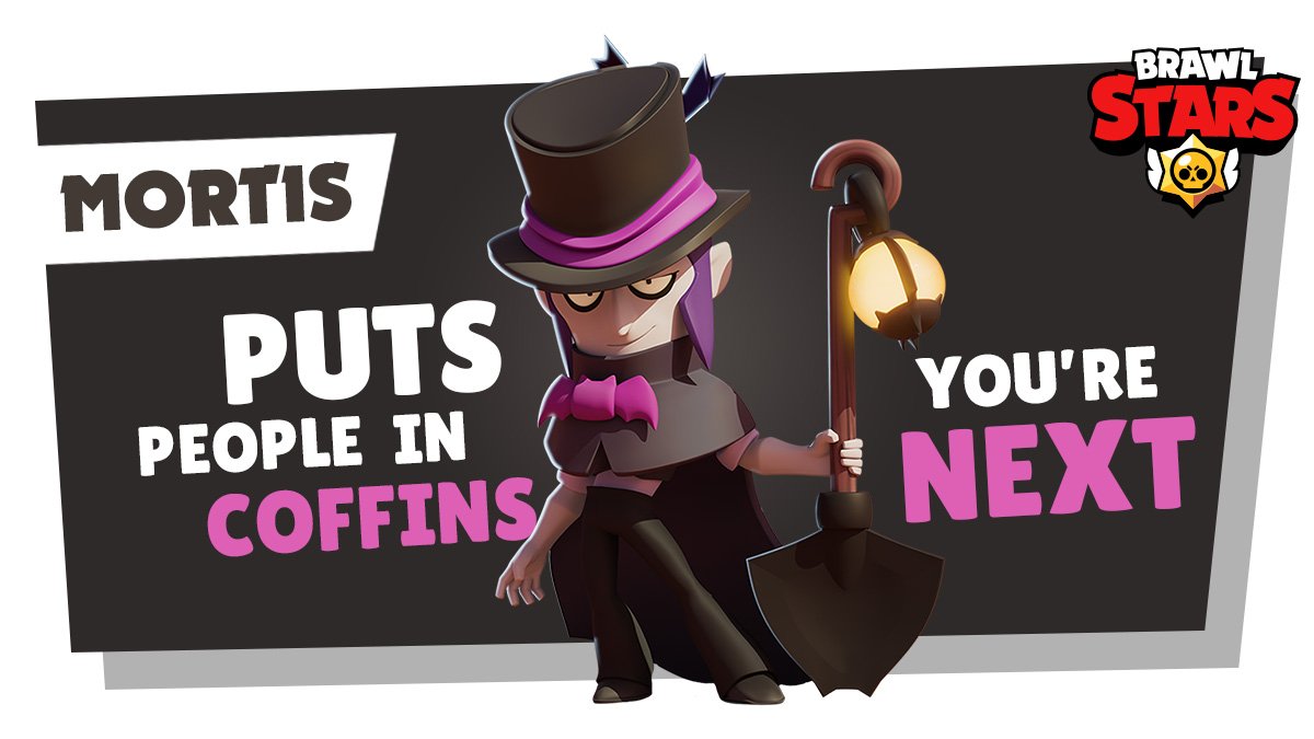 Brawl Stars On Twitter Introducing Mortis Mortis Dashes Forward With Each Swing Of His Shovel His Super Sends A Cloud Of Bats To Attack His Enemies And Also Heals Himself In The - mortis brawl stars ícone remodelado