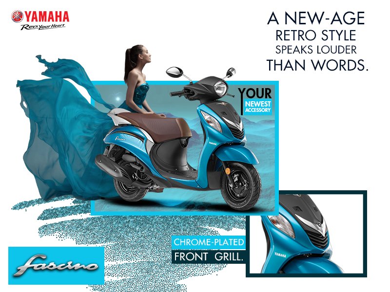 India_Yamaha's tweet photo. Your newest accessory comes with a modern edge and a retro vibe. Fascino’s built for the finest fashion sense! #Fascino #YourNewestAccessory #ModernEdge #RetroVibe
Know More: https://t.co/ZsiuxGOAPl https://t.co/tFbZUo2Q8S