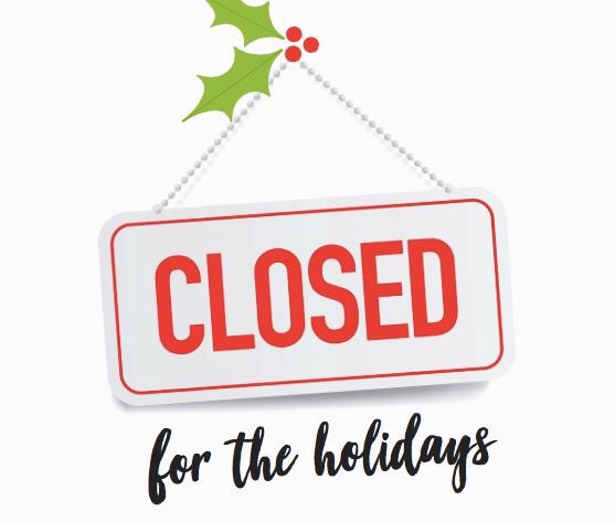 We’re closed for the holidays until Thursday, January 3. We wish all of you a wonderful rest of your holiday season and look forward to serving you when we return!