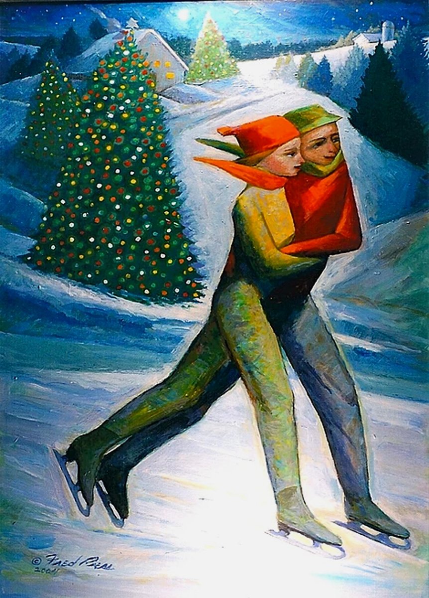 pohoartist's tweet photo. Art Inspiration For Today: “Country Christmas” by Fred Press (American), acrylic on panel, genre: Modernism, 2004 #ArtInspirationForToday #CountryChristmas #FredPress #SelectedByTaraHutton https://t.co/J0liNrEvWJ