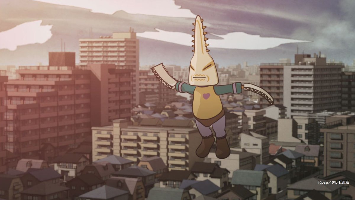 テレビ東京宣伝部 בטוויטר 1月27日 日 あさ6時54分からはアニメ 愛玩怪獣 第16話 ノコギリエイ型怪獣 016愛玩鋸 アイガンノコギリ 見参 空も飛べる腕のノコギリで あたりのビルをスッパスッパと無慈悲にメッタ斬り T Co Ryuelxni27
